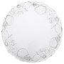 Avet - Fuente Redonda Diámetro 33 cm - Porcelana (6 Unidades) - Colección Marina con Relieve de Estrellas y Conchas